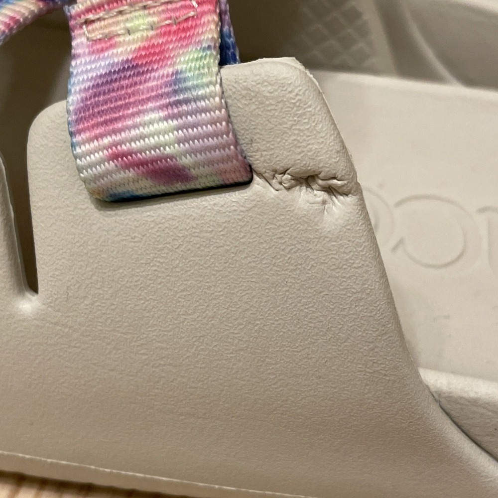 Chaco Kids Chillos Slides Sandals Light Tie Dye Adjustable JCH180343 Girls 3‎ - Picture 4 of 8